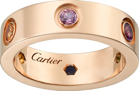 Cartier pink gold rings